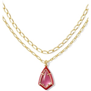 image:imageKendra Scott Camry Enamel Framed Mlt Necklace Fashion Jewelry for WomenGOLD  AZALEA ILLUSION