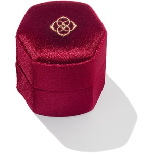 image:imageKendra Scott Davis Small Case with Ring Insert Burgundy Velvet