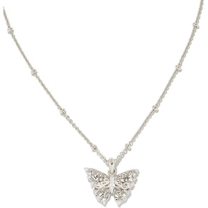 image:imageKendra Scott Delicate Butterfly Sterling SilverPlated Brass Necklace in White Sapphire