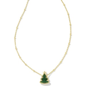image:imageKendra Scott Holiday Tree Pendant Necklace 14k Gold Plated Brass Quartzite Fashion Jewelry for Women